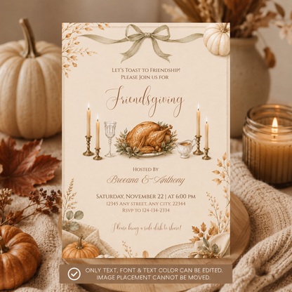 Friendsgiving Invitation Template