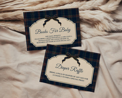 Vintage Polo Teddy Bear Baby Shower Invitation Bundle