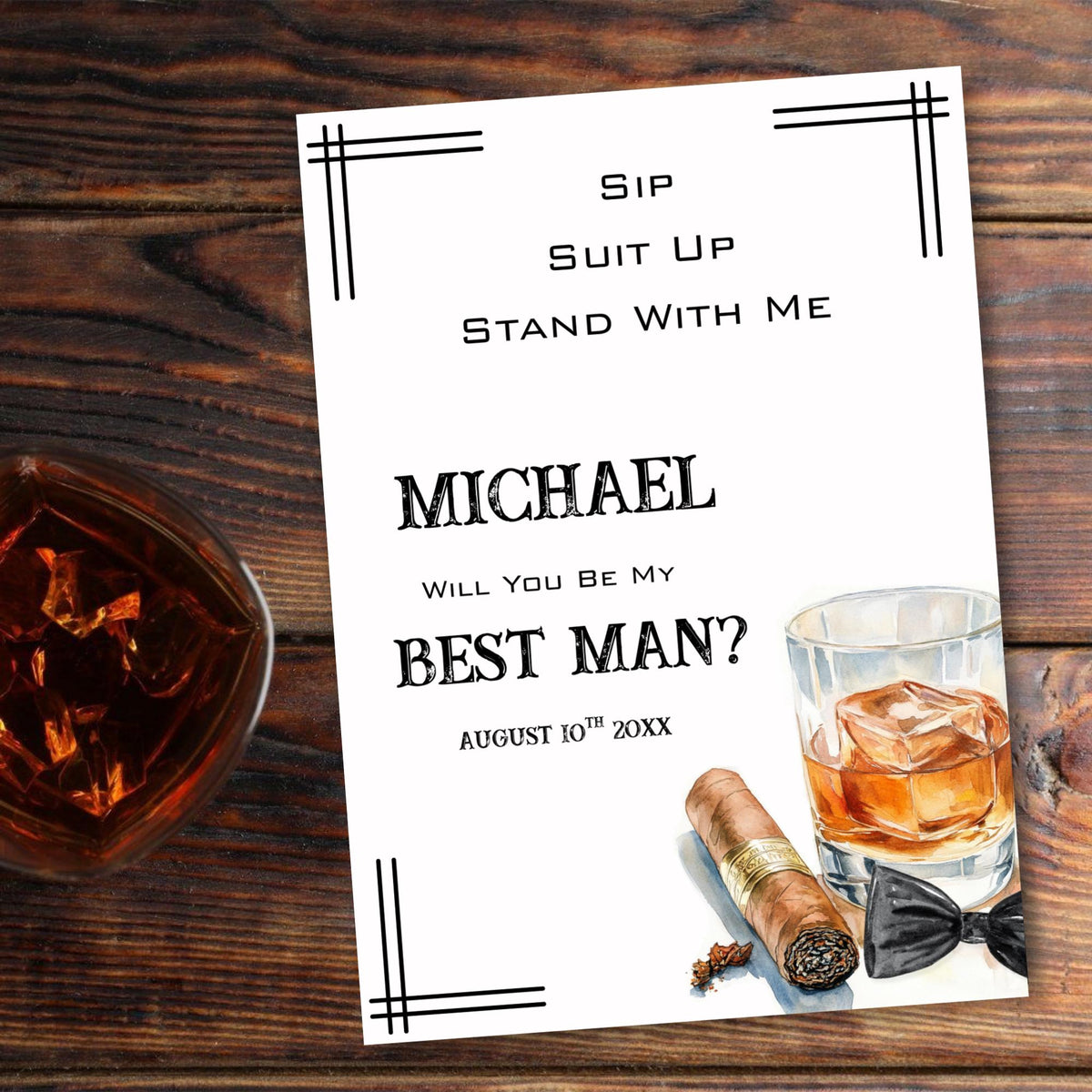 Groomsman or Best Man Proposal Card