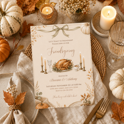 Friendsgiving Invitation Template