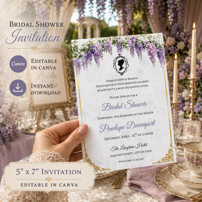 Bridgerton Bridal Shower Invitation