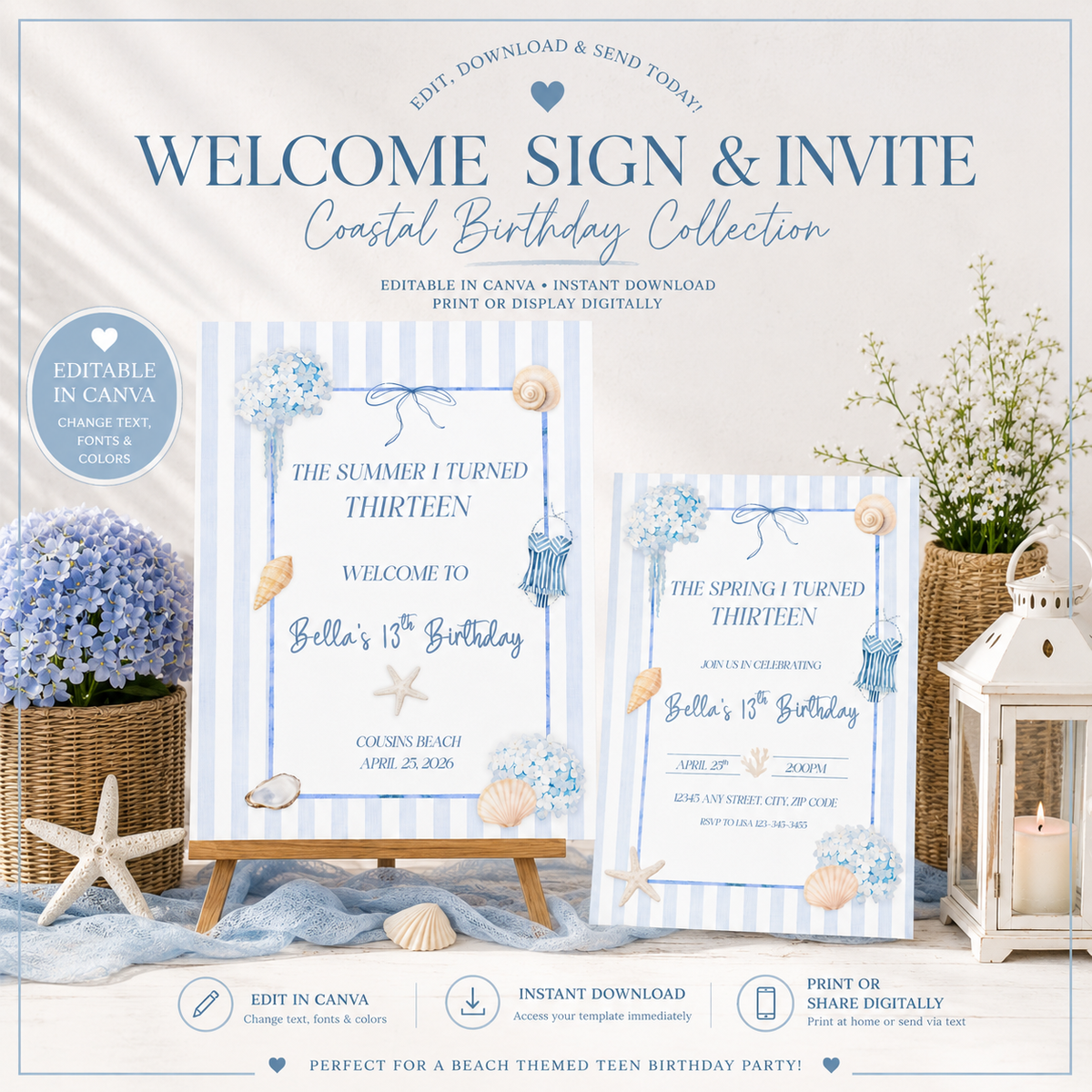 The Summer I Turned Pretty Inspired Welcome Sign